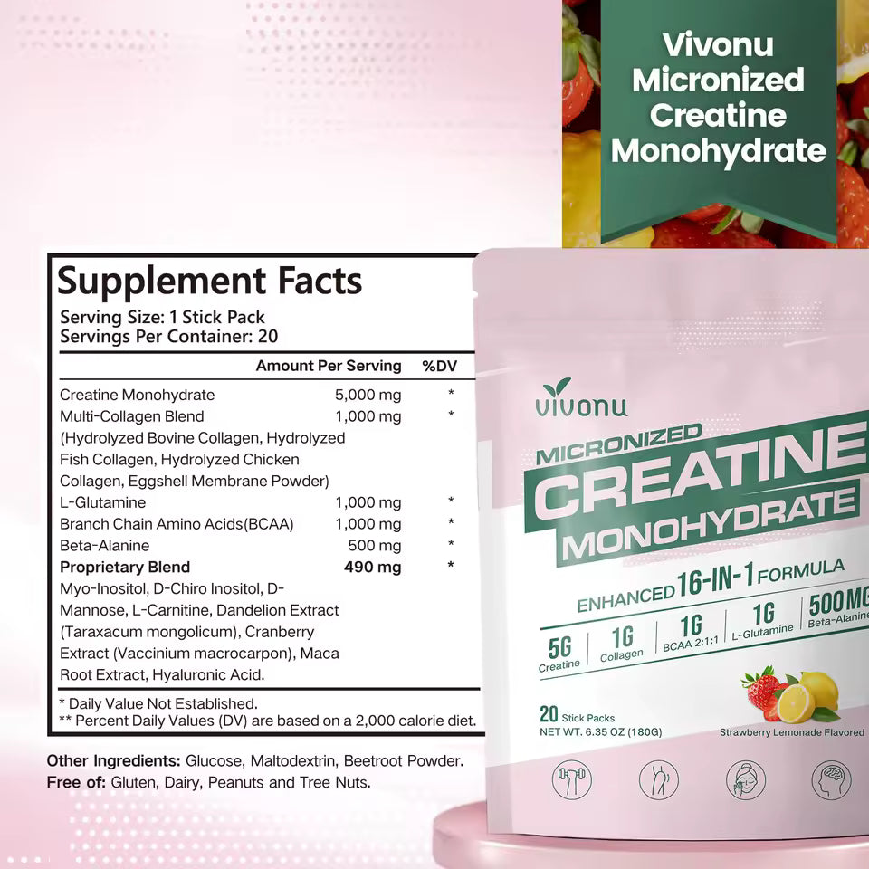 Creatina Monohidratada En Sobres