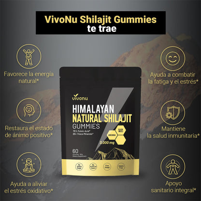 SHILAJIT 60 GOMITAS!!! 35% DE DESCUENTO!!!