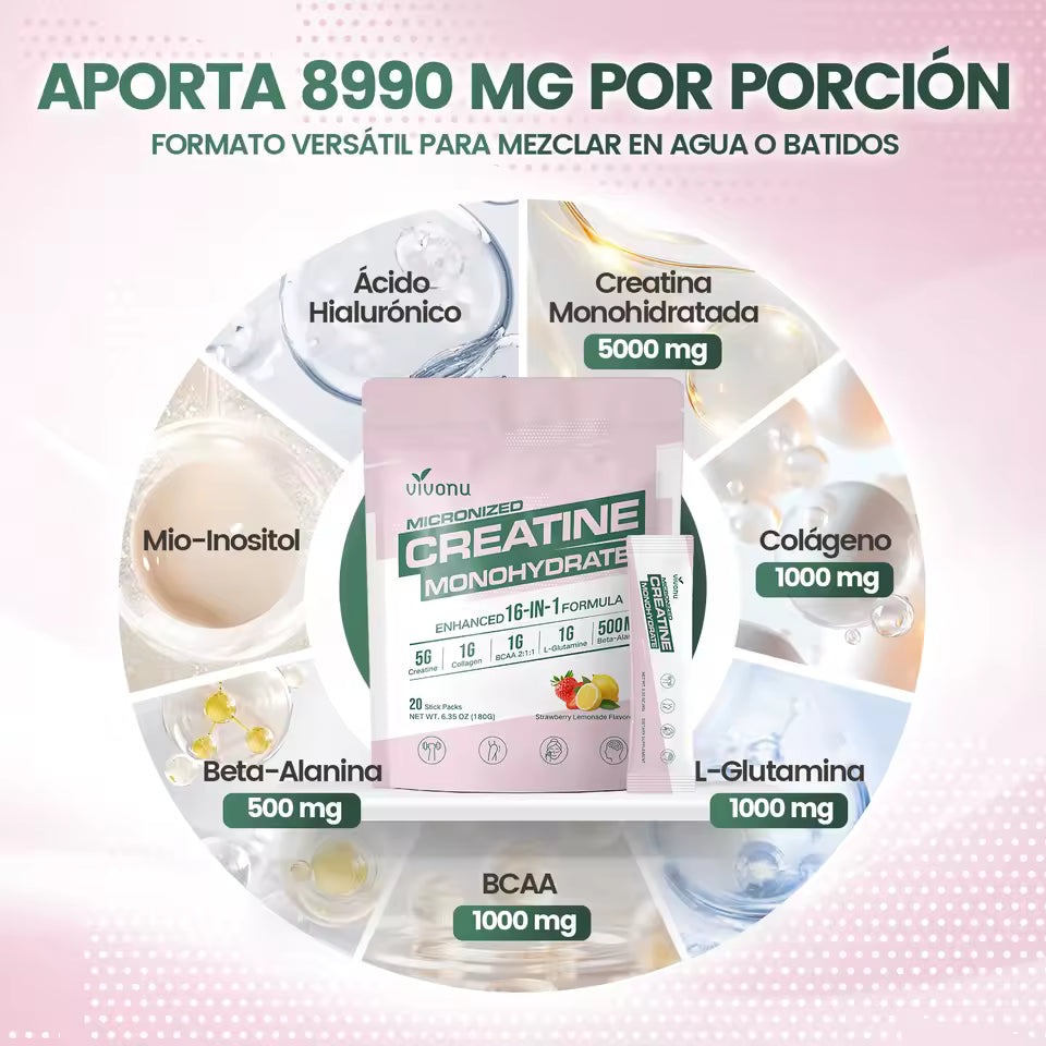 Creatina Monohidratada En Sobres
