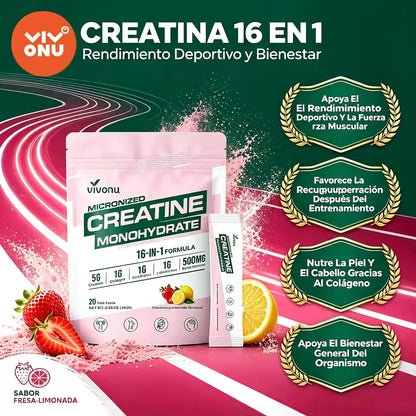 Creatina Monohidratada En Sobres