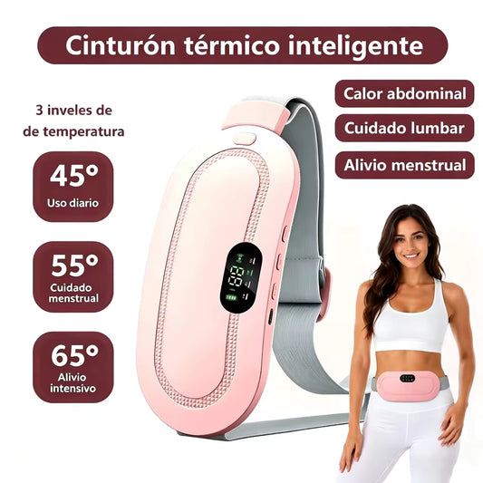 Cinturón térmico con masaje para cólicos menstruales