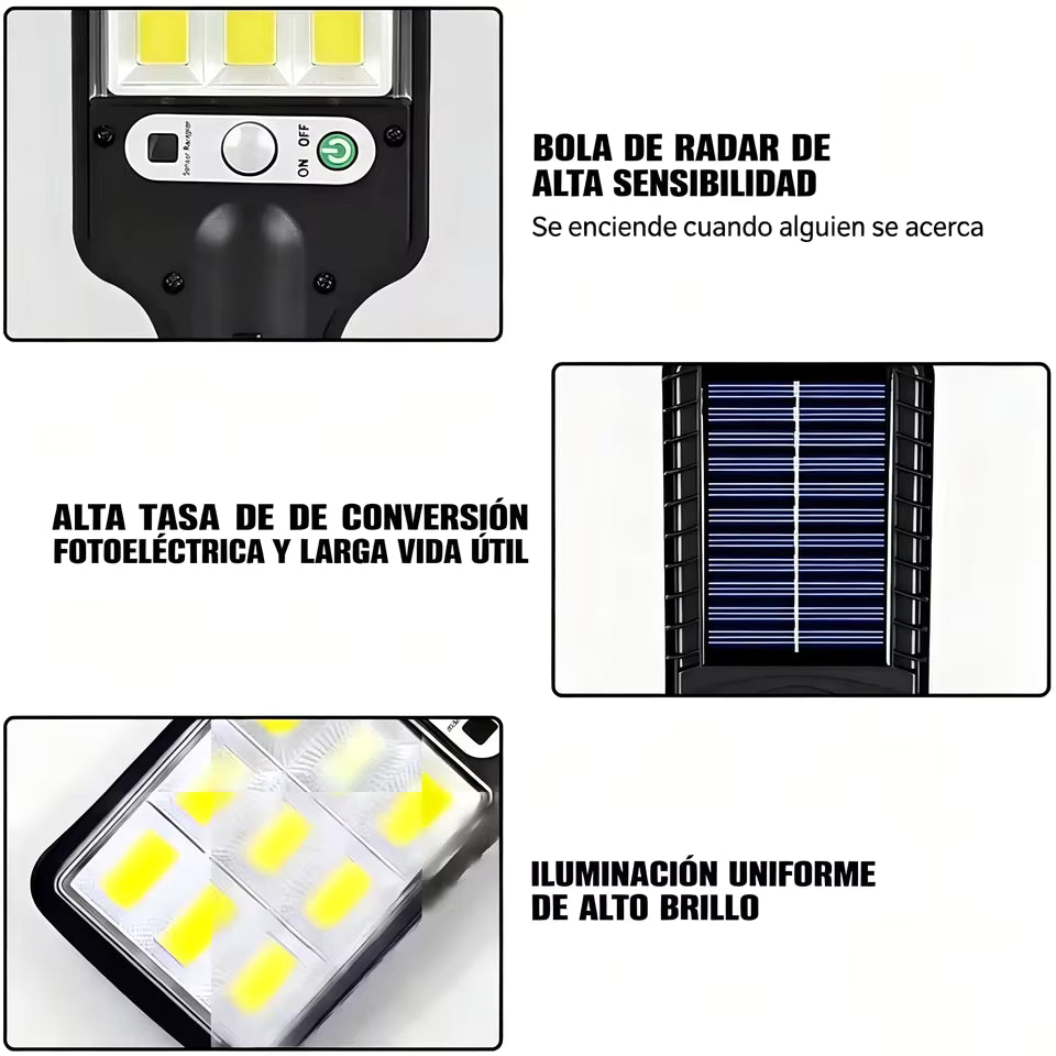 Lámparas solares LED con sensor de movimiento, 2 piezas