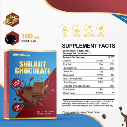 SHILAJIT "CHOCOLATE" (12 PZAS)  35% DE DESCUENTO!!!